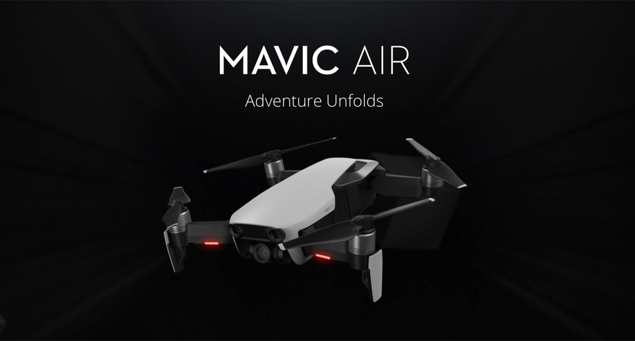 DJI 发布全新航拍机 Mavic Air可折机身体积超轻盈